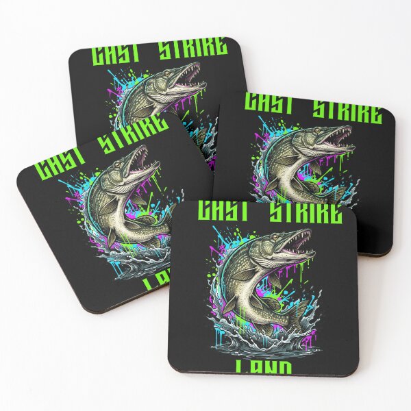 Item preview, Neon Pike Fishing - Aggressive Street Art - Cast Strike Land designed and sold by EhrenGeneration.