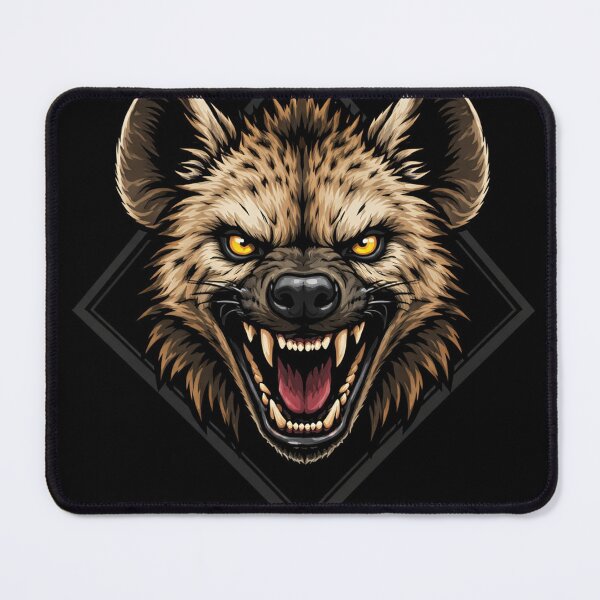 Item preview, Aggressive Hyena Head – Wild Predator Design designed and sold by Prestige Parlor.