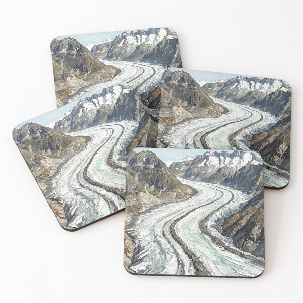 Item preview, Majestic Aletsch Glacier Alpine Landscape designed and sold by Vista Atelier.