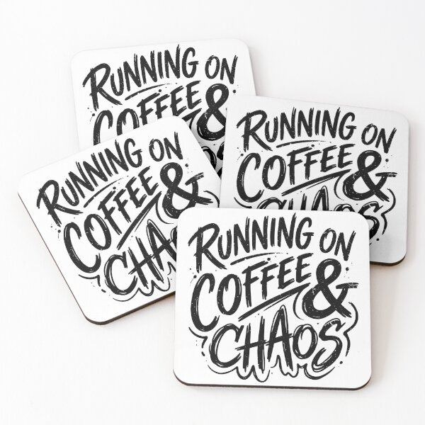 Item preview, Running on Coffee and Chaos Funny Tired Dads Club Coffee Lover designed and sold by gunaone-design.