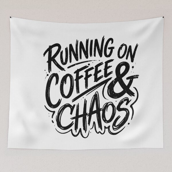 Item preview, Running on Coffee and Chaos Funny Tired Dads Club Coffee Lover designed and sold by gunaone-design.
