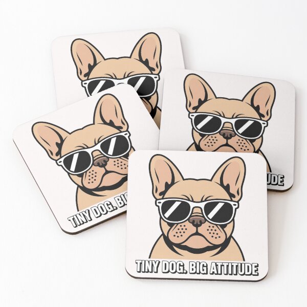 Item preview, french bulldog - tiny dog, big attitude designed and sold by 123ks.