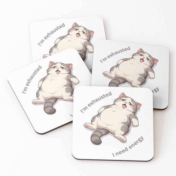 Item preview, exhausted cat designed and sold by Shopping Alley.