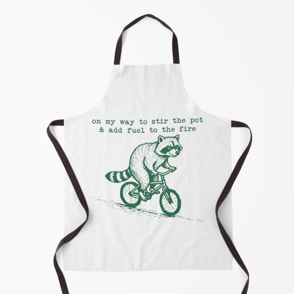 Item preview, On My Way To Stir The Pot And Add Fuel To The Fire Funny Raccoon Bicycle Cute Sassy Sarcastic Quote designed and sold by gunaone-design.