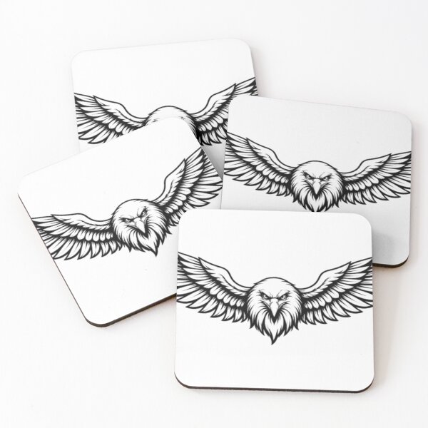 Item preview, Eagle Wings Black Line Art – Powerful & Modern Design designed and sold by TaliVibes.