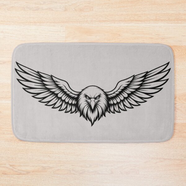 Item preview, Eagle Wings Black Line Art – Powerful & Modern Design designed and sold by TaliVibes.