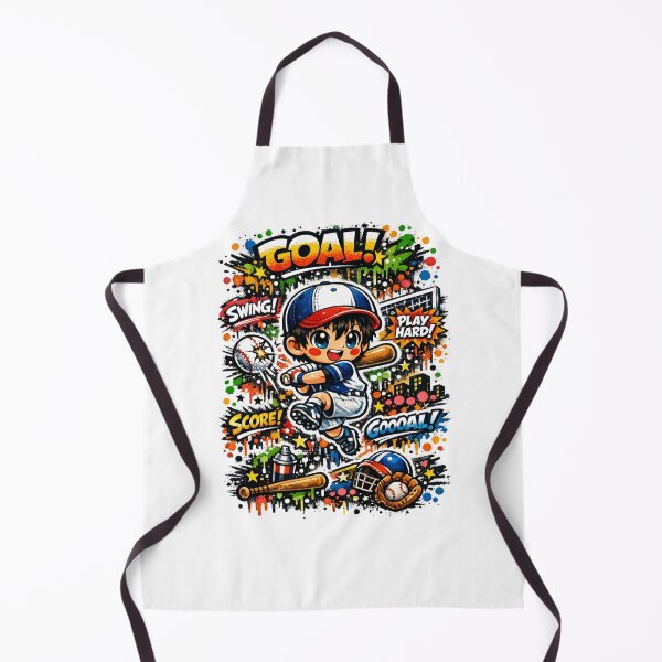Item preview, Home Run Dreamer – Kawaii Graffiti Baseball designed and sold by Joyfulfabric.