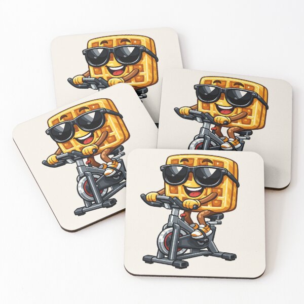 Item preview,  Spin Bike Waffle Cycling Character designed and sold by BROHLine Studio.