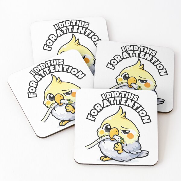 Item preview, I Did This For Attention – Funny Cockatiel Owner Gift designed and sold by FeatherChaos.