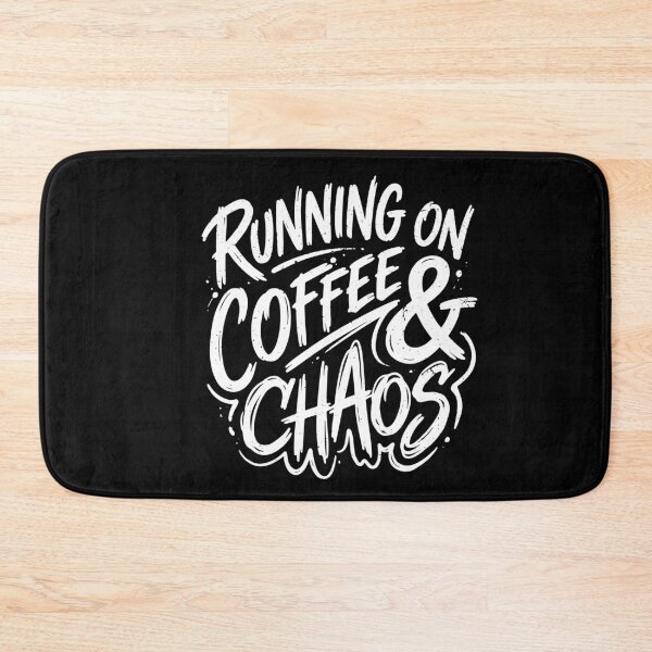Item preview, Running on Coffee and Chaos Funny Tired Moms Club Coffee Lover designed and sold by gunaone-design.