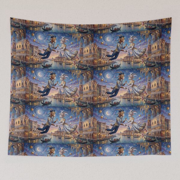 Item preview, The goat and the billy goat in love in Venice. Year of the Goat 2027. designed and sold by Natalia-Vlad.