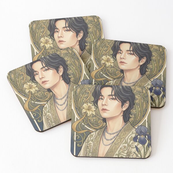 Item preview, Seungmin of Stray Kids Mucha Style designed and sold by Solace Sparkles.
