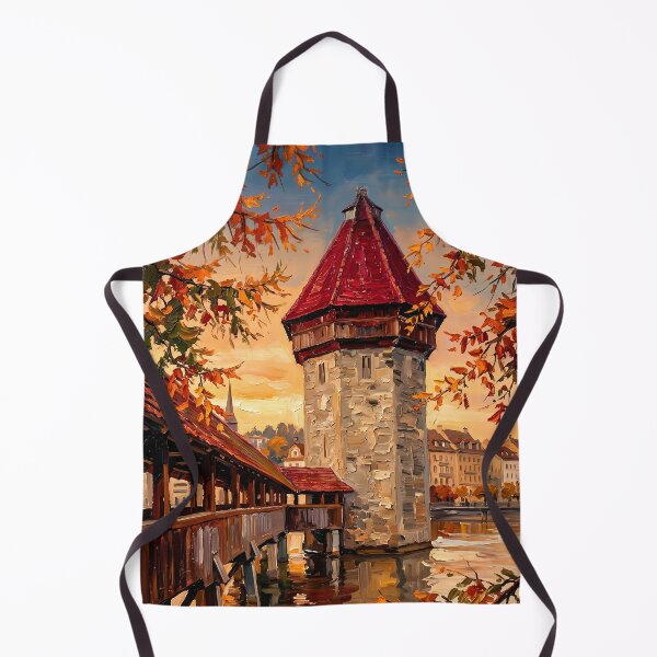 Item preview, Autumn Chapel Bridge and Tower designed and sold by Vista Atelier.