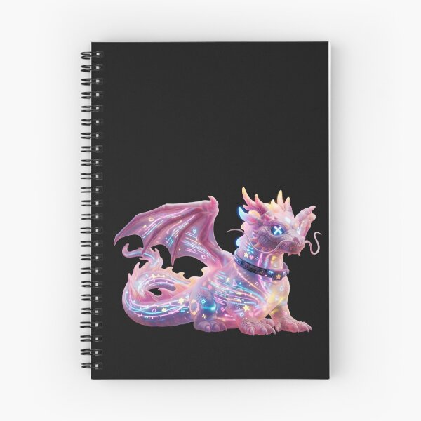 Item preview, Cybernatic Data Dragon - Neon Tech Companion designed and sold by SlawOnly.