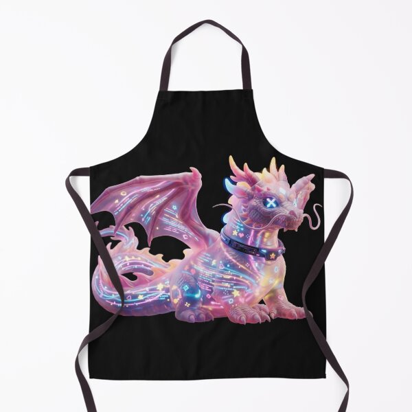 Item preview, Cybernatic Data Dragon - Neon Tech Companion designed and sold by SlawOnly.