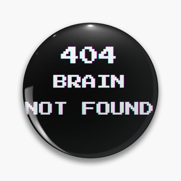 Item preview, 404 Brain Not Found T-Shirt – Funny Programmer Error Tee, Glitch Pixel Tech Humor Design designed and sold by StackWear-Studio.