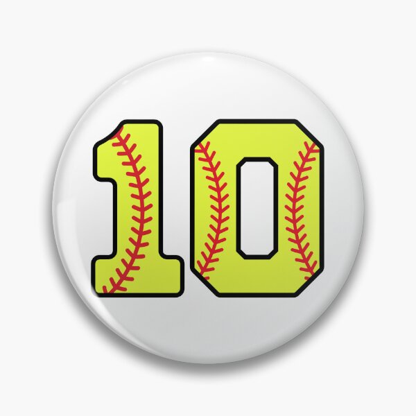 Artikelvorschau, Softball Nummer 10 entworfen und verkauft von gunaone-design.