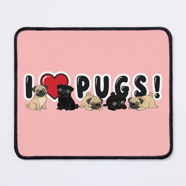 Item preview, I Love Pugs!  designed and sold by Muggzley.