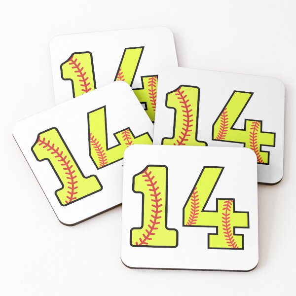 Item preview, Softball Number 14 designed and sold by gunaone-design.