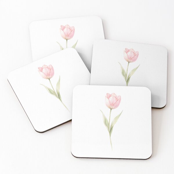 Item preview, Pink Tulip Flower Minimalist designed and sold by Shanker-studio.