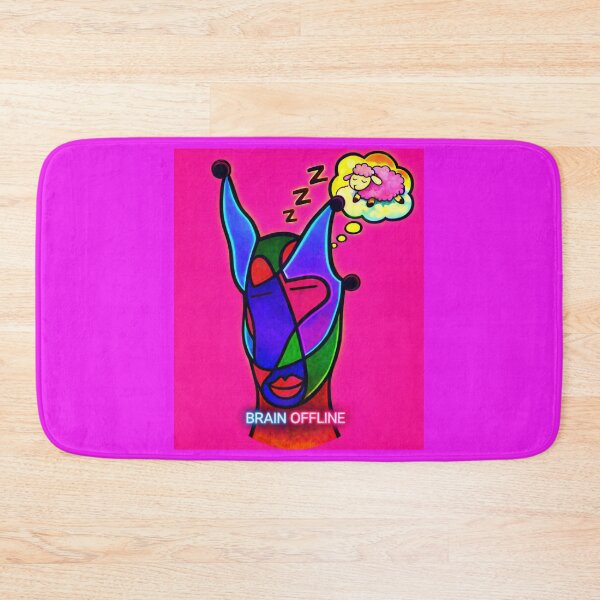 Item preview, Colorful Jester Brain Offline with Sleeping Sheep designed and sold by ZunZunArt.