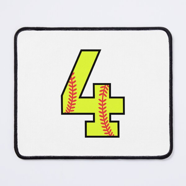 Item preview, Softball Number 4 designed and sold by gunaone-design.