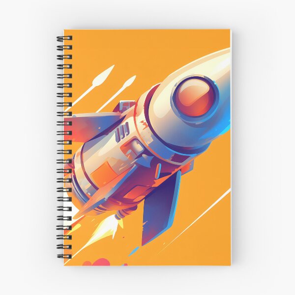 Item preview, A graphic drawing of a vintage space rocket designed and sold by gut2000.