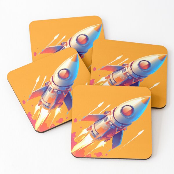 Item preview, A graphic drawing of a vintage space rocket designed and sold by gut2000.
