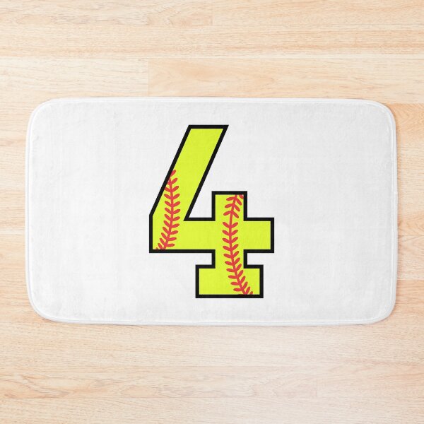 Item preview, Softball Number 4 designed and sold by gunaone-design.