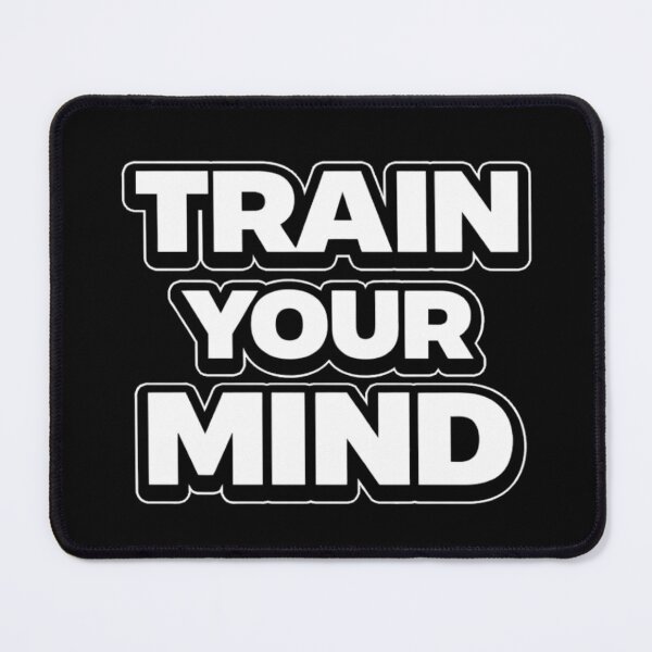Item preview, Train Your Mind Motivation Quote Shirt designed and sold by Papier Atelier Art.