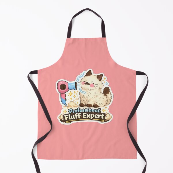 Item preview, “Professional Fluff Expert Cat – Funny Grooming Meme Sticker” designed and sold by sumodesign.