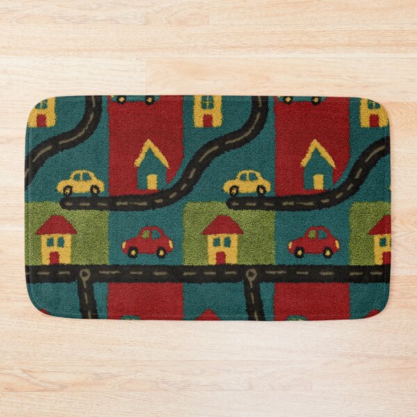 Item preview, Large Color Block Town Map Pattern designed and sold by Piotrek0001.