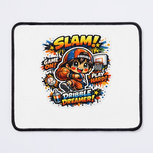 Item preview, Slam Dreamer – Kawaii Graffiti Basketball designed and sold by Joyfulfabric.