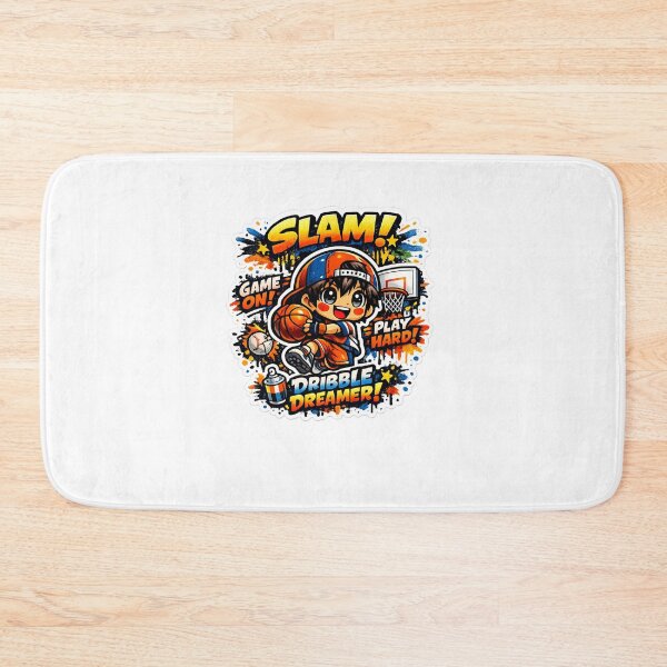 Item preview, Slam Dreamer – Kawaii Graffiti Basketball designed and sold by Joyfulfabric.