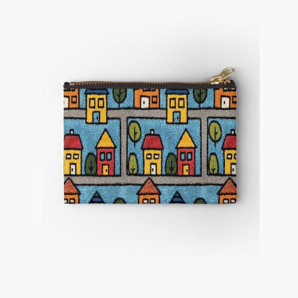 Item preview, Large Cartoon Houses Street Pattern designed and sold by Piotrek0001.
