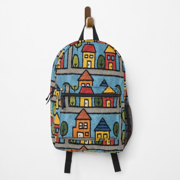 Item preview, Large Cartoon Houses Street Pattern designed and sold by Piotrek0001.