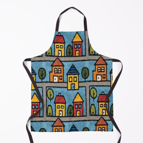 Item preview, Large Cartoon Houses Street Pattern designed and sold by Piotrek0001.
