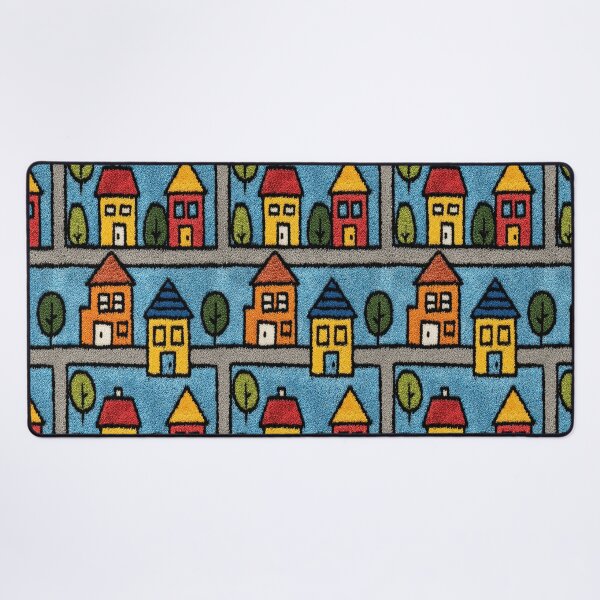 Item preview, Large Cartoon Houses Street Pattern designed and sold by Piotrek0001.