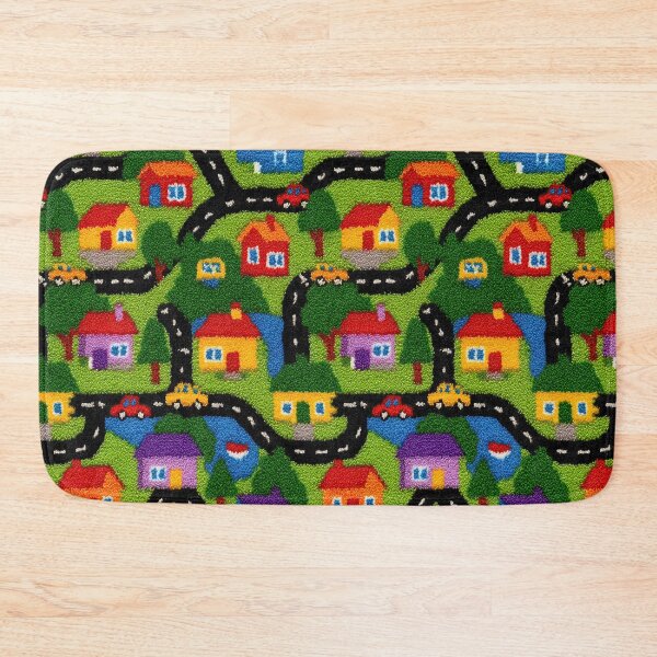 Item preview, Curvy Roads Bright Green Suburb Pattern designed and sold by Piotrek0001.