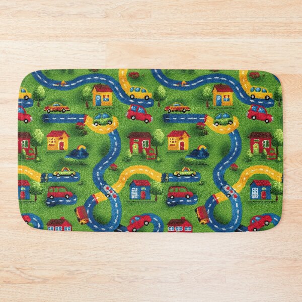 Item preview, Blue Winding Roads Green Town Pattern designed and sold by Piotrek0001.