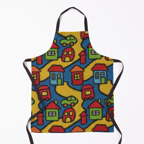 Item preview, Large Colorful House Blocks Town Pattern designed and sold by Piotrek0001.