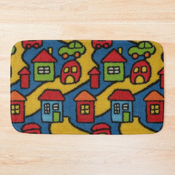 Item preview, Large Colorful House Blocks Town Pattern designed and sold by Piotrek0001.