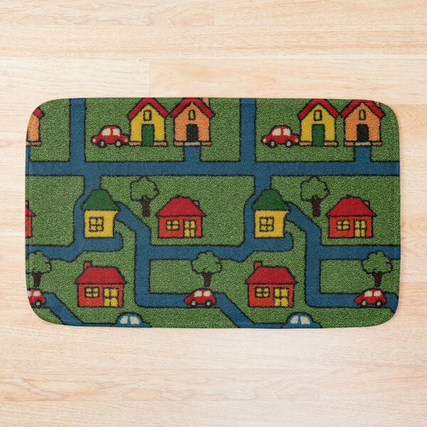 Item preview, Grassy Blocks Town Map Pattern designed and sold by Piotrek0001.