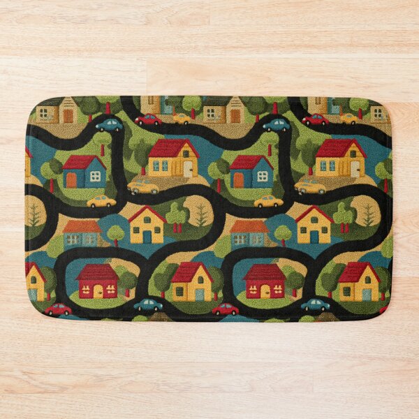 Item preview, Winding Roads Green Hills Village Pattern designed and sold by Piotrek0001.