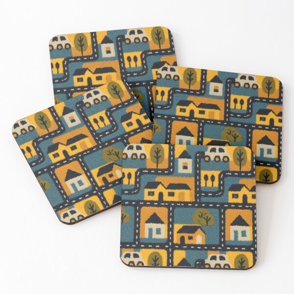 Item preview, Yellow and Black Night City Pattern designed and sold by Piotrek0001.