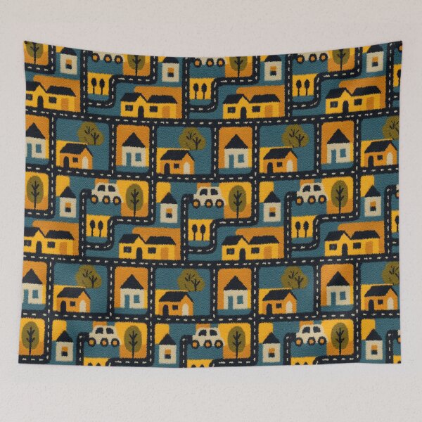 Item preview, Yellow and Black Night City Pattern designed and sold by Piotrek0001.