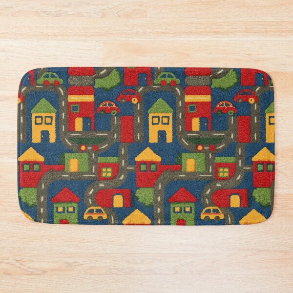 Item preview, Red and Blue Blocky City Pattern designed and sold by Piotrek0001.