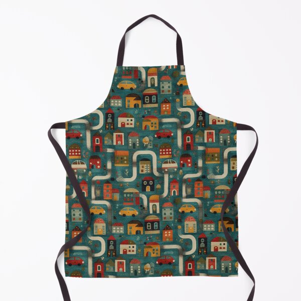 Item preview, Dark Teal Dense City Grid Pattern designed and sold by Piotrek0001.