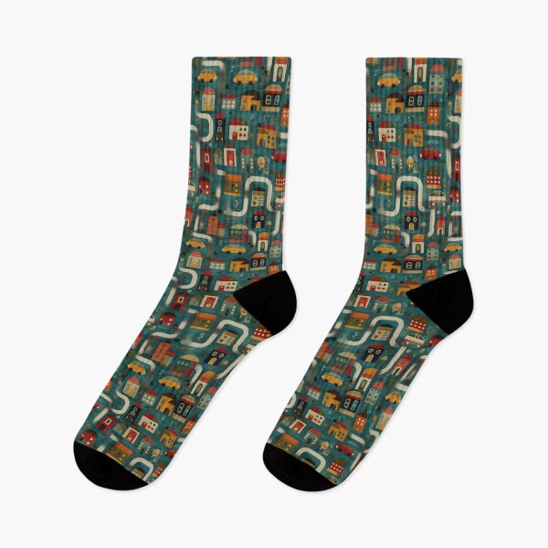 Item preview, Dark Teal Dense City Grid Pattern designed and sold by Piotrek0001.