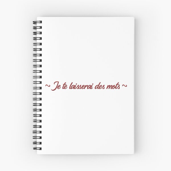 Item preview, je te laisserai des mots - red font designed and sold by creativestuff11.